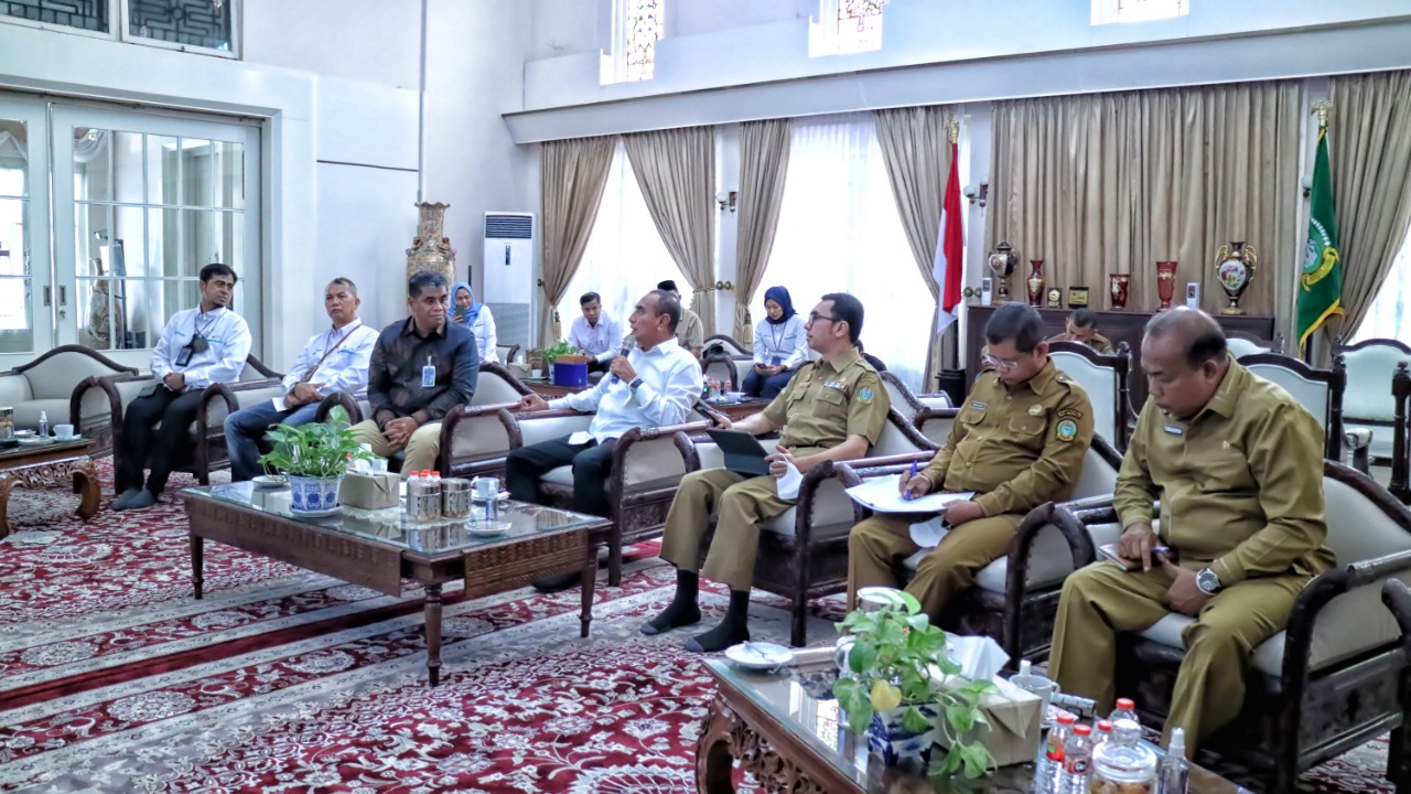 Temui Gubsu, Manajemen PLN UIP Sumbagut Mohon Dukungan Proyek Kelistrikan di Sumut