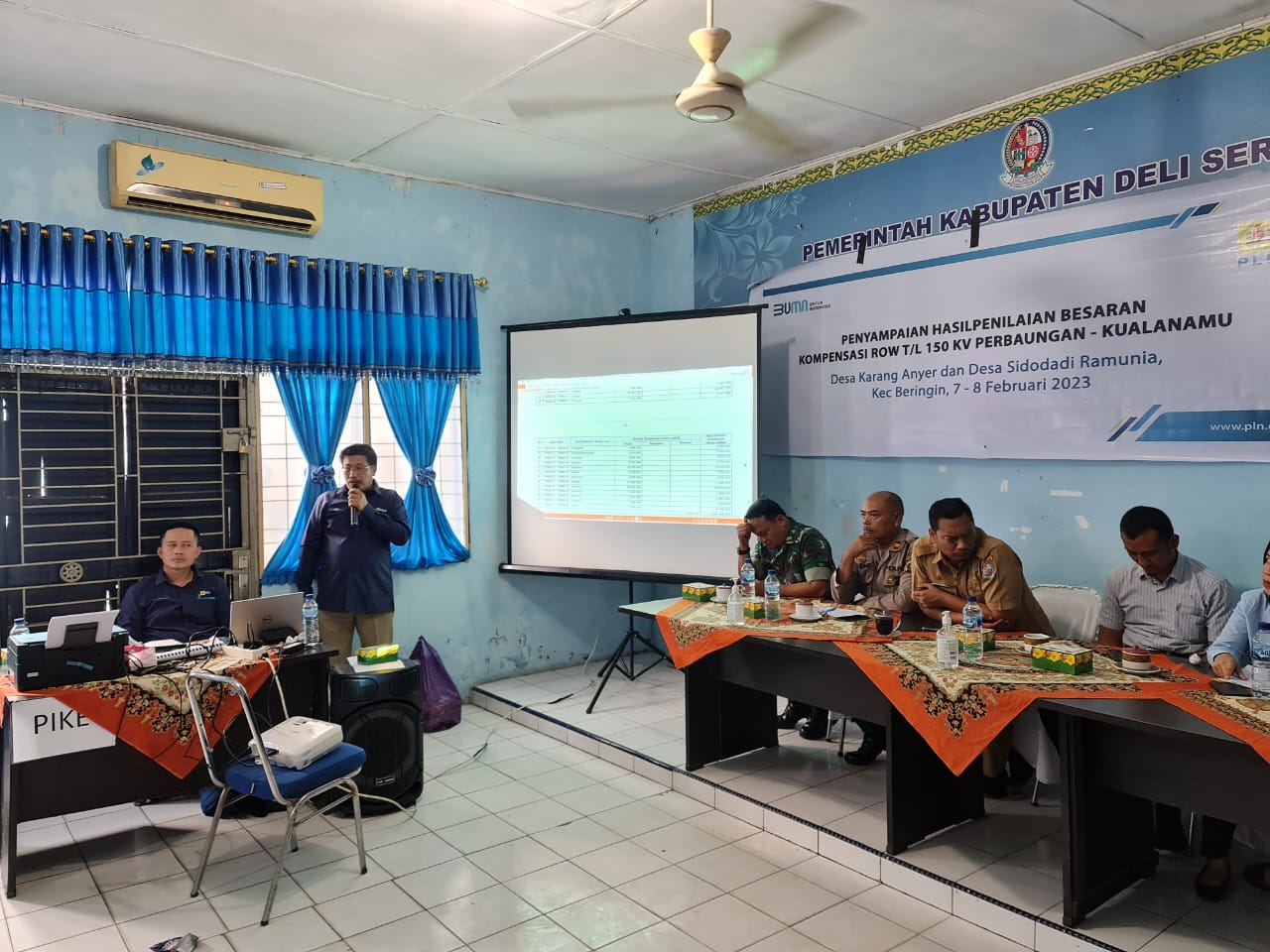 PLN Sosialisasikan Penilaian Kompensasi Tanah di ROW Jalur SUTT 150 kV Perbaungan-Kualanamu