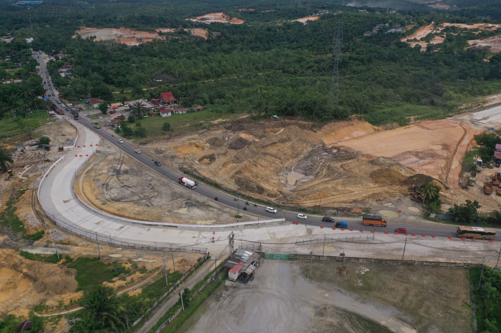 Jembatan Overpass STA 203+279 Lingkar Pekanbaru Akan Dibangun, Jalan Ruas Sp Palas – Bts Kota Pekanbaru KM 17+500 Akan Diterapkan Pengalihan Jalur