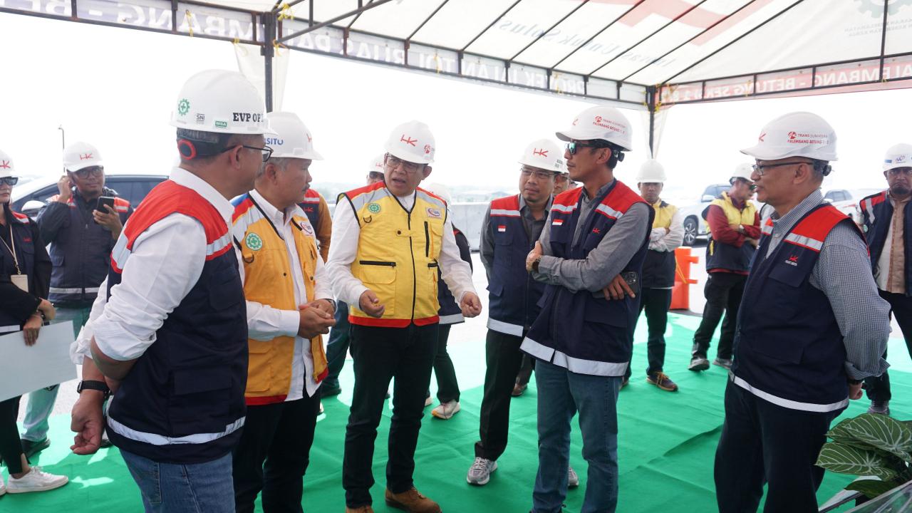 Perkuat Konektivitas Di Sumatera Selatan, Hutama Karya Siap Fungsionalkan Tol Palembang Betung Seksi 1-2